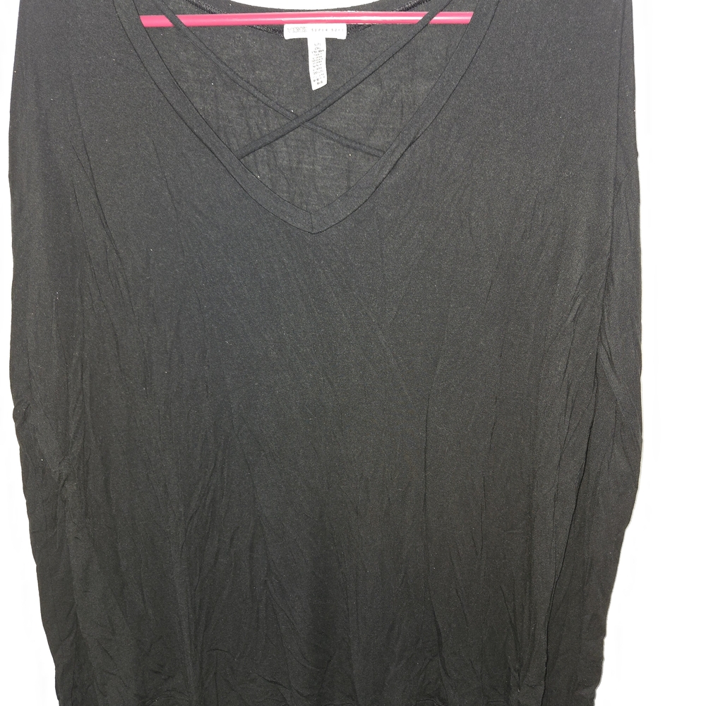 PINK Victoria's Secret Black Long Sleeve Tee
